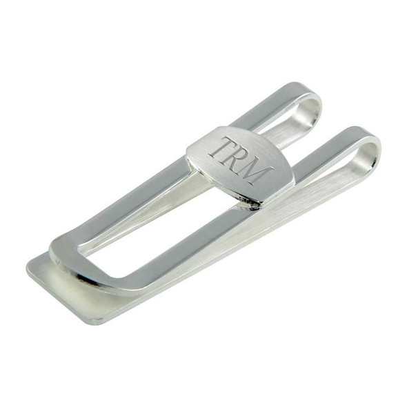 Personalized Sterling Silver Two Tone Money Clip